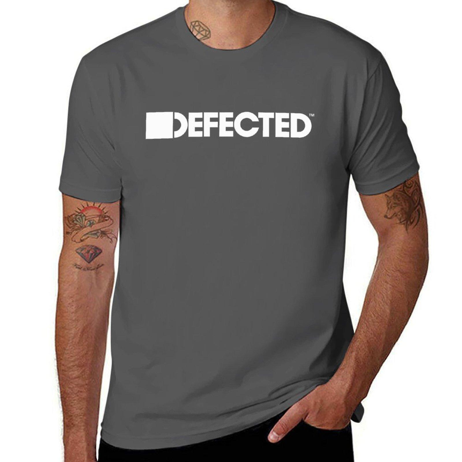 ФУТБОЛКА DEFECTED RECORDS Футболка для рейва Фестиваль электронной музыки Вечеринка на Ибице Футболка с принтом Мужская футболка 4XL