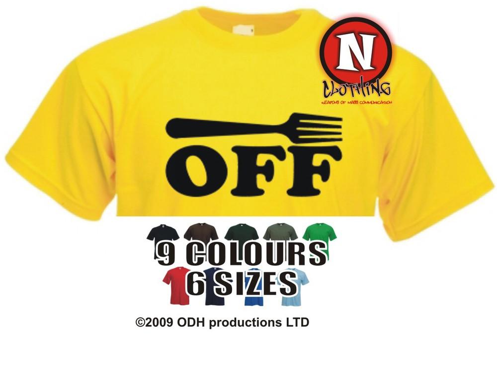 Футболка Fork Off Потрясающий Клуб Фестиваль Грубая Крутая Шутка Футболка XL