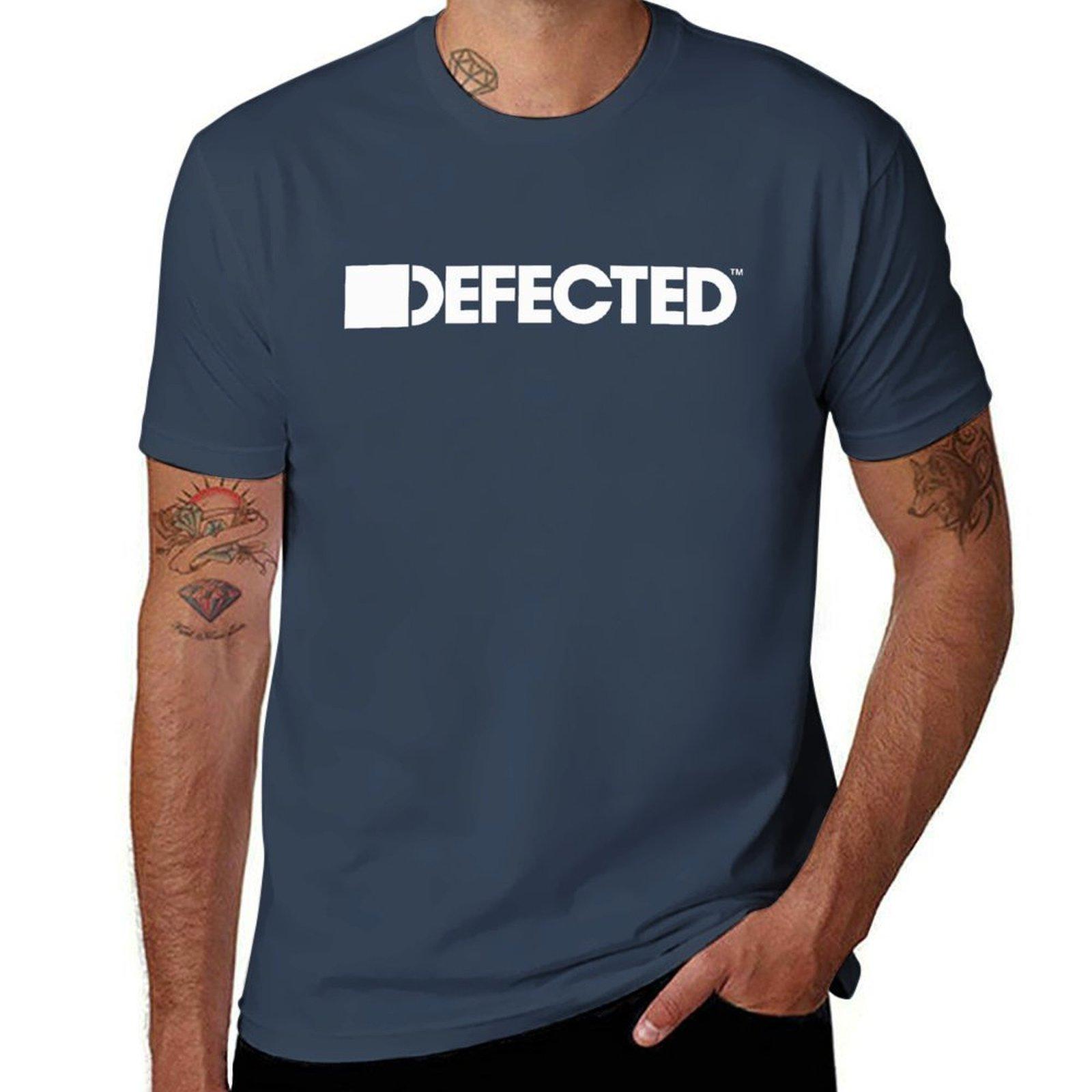 ФУТБОЛКА DEFECTED RECORDS Футболка для рейва Фестиваль электронной музыки Вечеринка на Ибице Футболка с принтом Мужская футболка L